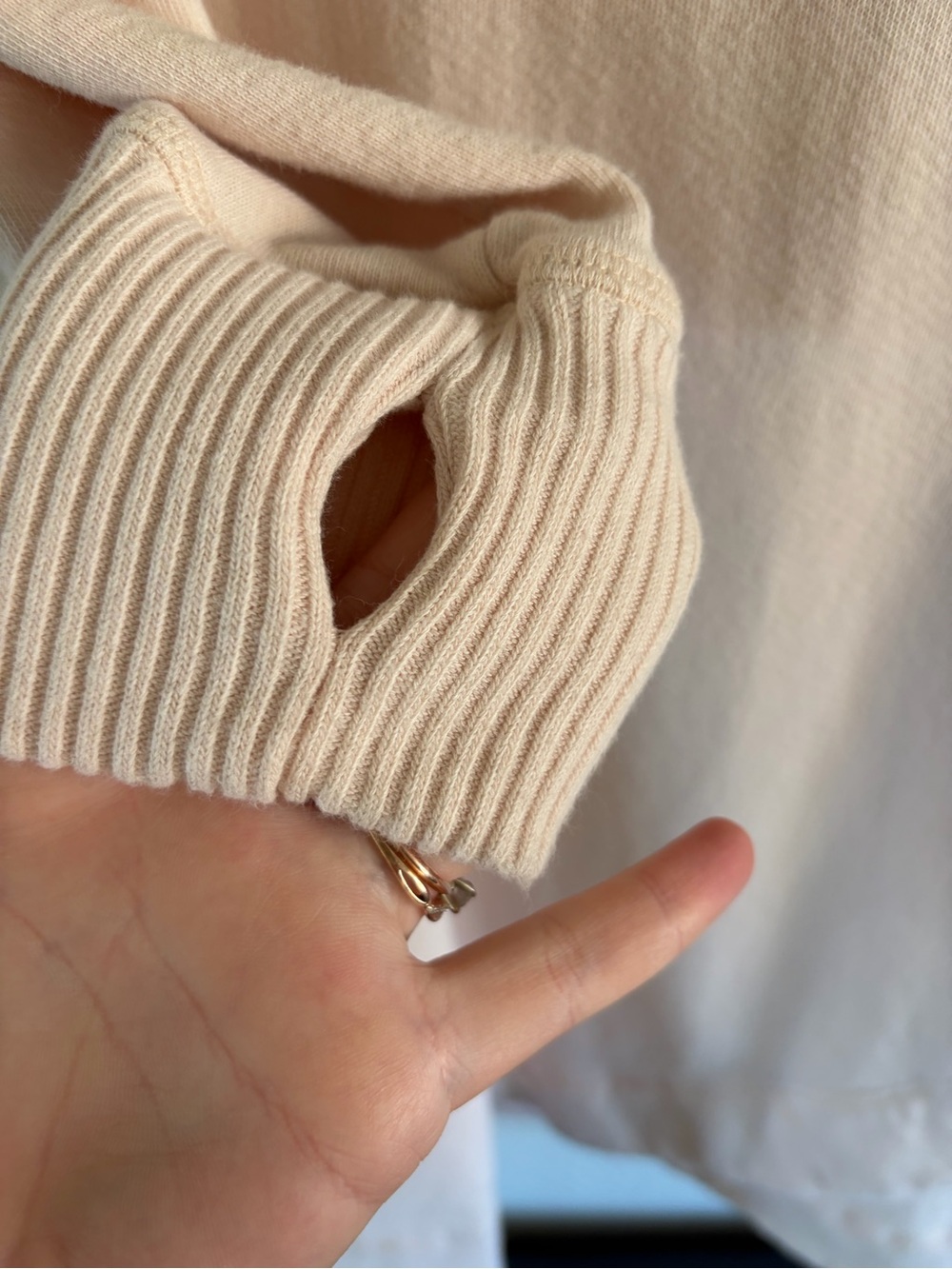 Caslon Light Pink Terry Hooded Sweat Top - Picture 4 of 6